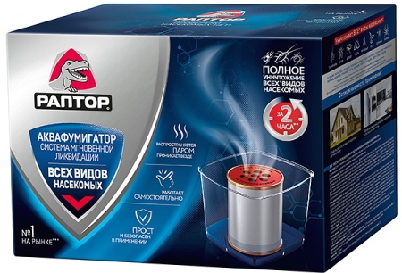 Aquafumigator Raptor pour la destruction des punaises de lit et des cafards