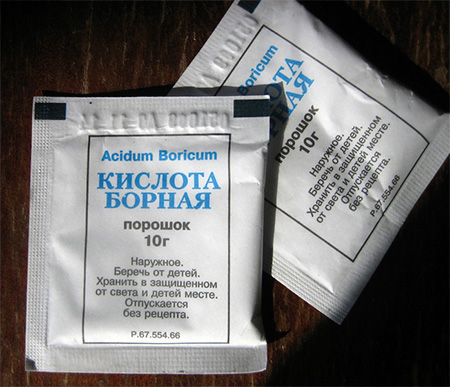 Sachet d'acide borique
