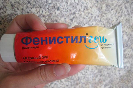 Gel Fenistil pour les piqûres d'insectes