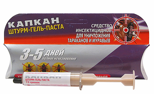 Gel insecticide Kapkan Sturm-gel-pâte