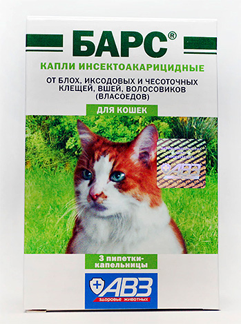 Barres : gouttes anti-puces