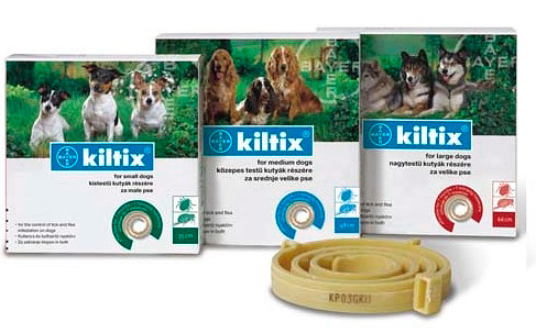 Ainsi, par exemple, le collier anti-puces Kiltix ressemble à