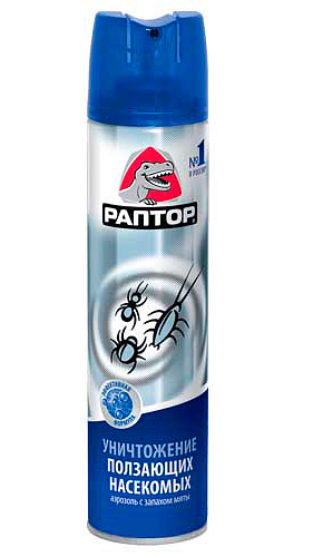 Raptor pour la destruction des insectes rampants