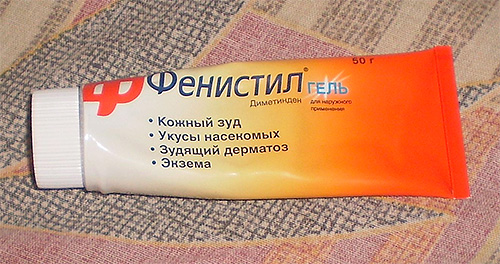 Gel Fenistil - un bon remède contre les démangeaisons après les piqûres d'insectes
