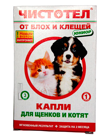 Gouttes de puces pour chiots et chatons Chélidoine