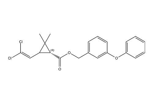 Perméthrine : structure chimique