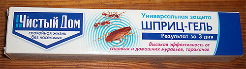 Un exemple de gel insecticide contre les fourmis et les cafards