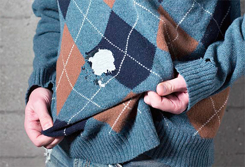 Les larves de mites, mangeant des vêtements, peuvent très vite les rendre inutilisables.