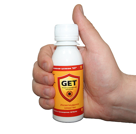 L'agent insecticide Get permet non seulement d'éliminer les cafards et les punaises de lit, mais aussi efficacement contre les mites