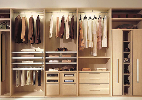 Pour détruire la teigne des vêtements, vous devez traiter tout le placard avec des vêtements