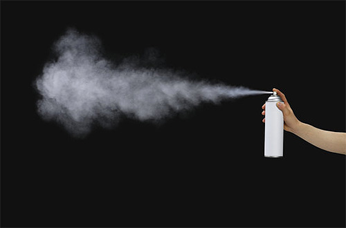 Les insecticides en aérosol peuvent détruire efficacement les papillons nocturnes et leurs larves