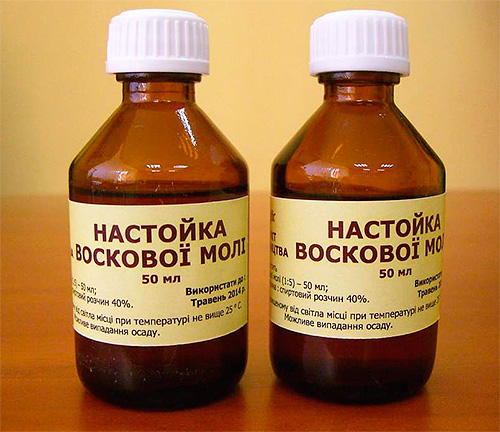 Il n'existe aucune justification scientifique sérieuse de l'efficacité de la teinture de teigne de la cire dans le traitement de diverses maladies.