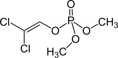 La composition du dichlorvos soviétique comprenait du phosphate de diméthyldichlorovinyle - la photo montre sa formule chimique