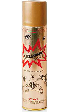 Dans les marques modernes de Dichlorvos, il n'y a pas d'insecticides organophosphorés