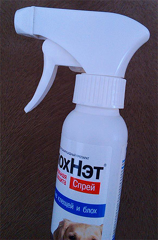 Lorsque vous traitez un animal avec un spray, évitez de mettre le médicament dans les yeux et la bouche de l'animal.