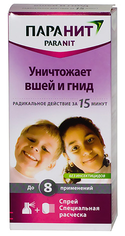 Remède contre les poux sous forme de spray Paranit