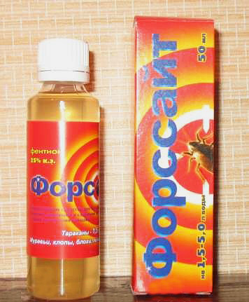 Sur la photo - Remède Forsyth contre les punaises de lit, les cafards, les puces et autres insectes dans la maison