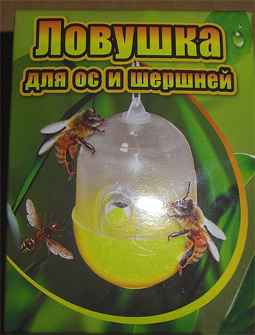 Sur la photo - un exemple de piège à guêpes et frelons de production industrielle