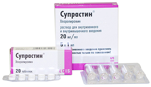 Antihistaminique Suprastin