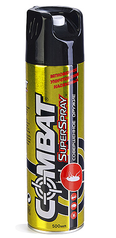 Aerosol Combat Superspray est très facile à utiliser.
