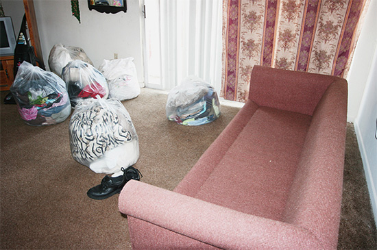 Avant de traiter l'appartement, vous devez retirer toutes les choses inutiles du sol et permettre l'accès aux plinthes.