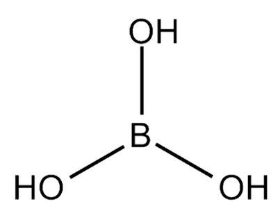 Formule chimique de l'acide borique