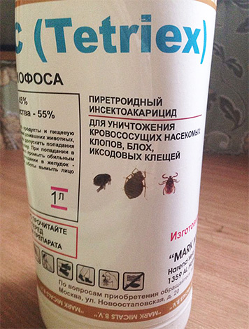 Tetriex dans un bidon d'un litre