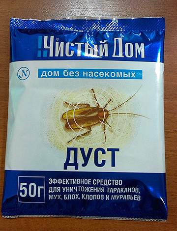 Poussière pour la destruction des insectes Chisty Dom