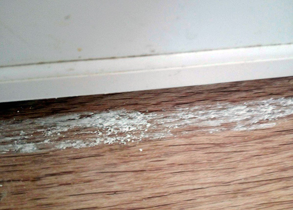 Il est souhaitable de dessiner des bandes avec de la craie plus grasse pour augmenter l'efficacité du produit.