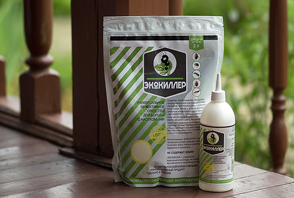 La poudre insecticide Ecokiller détruit efficacement non seulement les cafards, mais également de nombreux autres ravageurs et parasites.