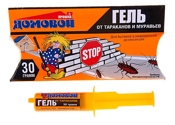 Gel de cafards et de fourmis Brownie Proshka.