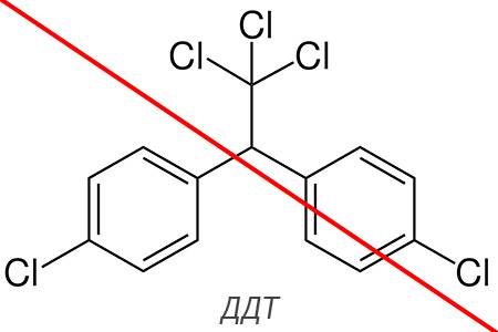 Aujourd'hui, le DDT est interdit d'utilisation dans le monde civilisé.