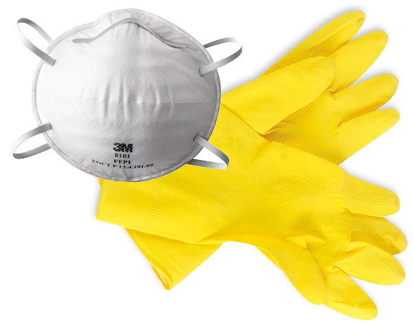 Lorsque vous travaillez avec des insecticides, il est important d'utiliser un équipement de protection individuelle.