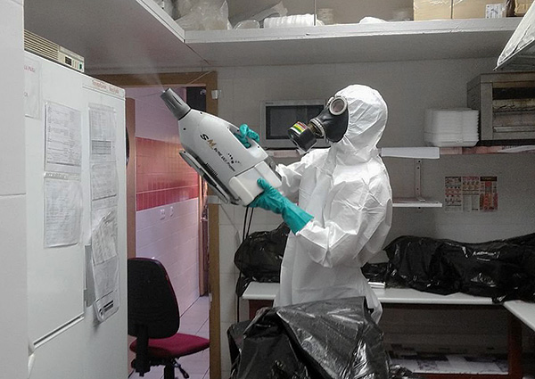 Sous forme d'aérosol le plus fin, l'insecticide est capable de pénétrer dans les endroits les plus inaccessibles où les parasites peuvent se cacher.