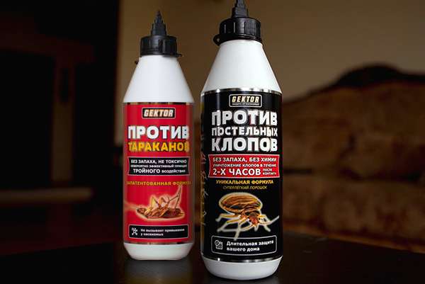 Préparations insecticides Hector pour la destruction des punaises de lit et autres insectes rampants...