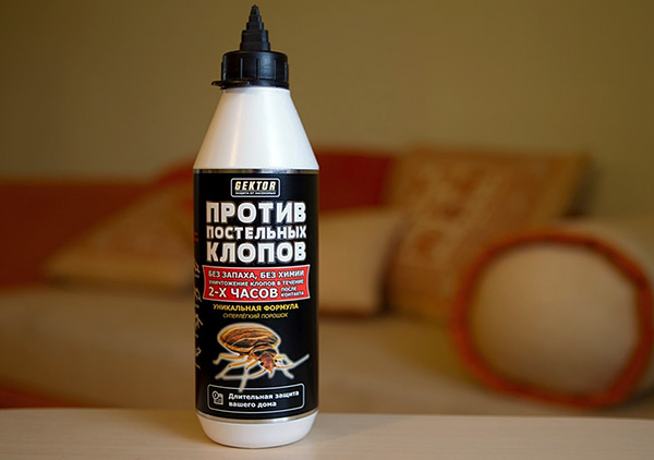 Préparation insecticide GEKTOR contre les punaises de lit