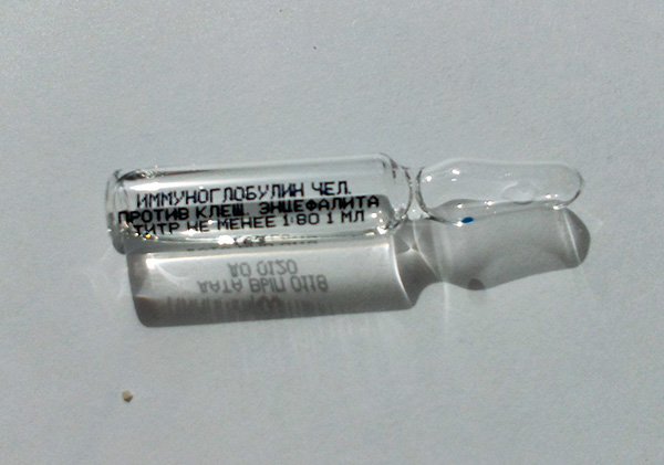 Immunoglobuline humaine contre l'encéphalite à tiques.