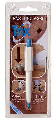 La poignée du lasso est idéale pour éloigner les parasites des endroits difficiles d'accès.