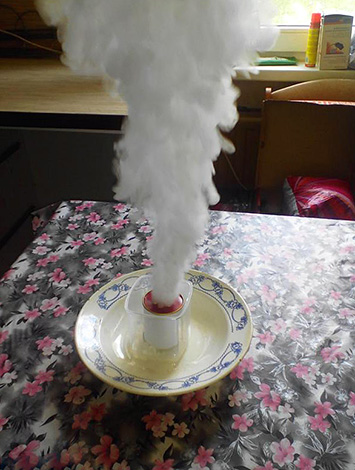 Aquafumigateur en action