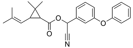 Cyfénotrine : formule chimique