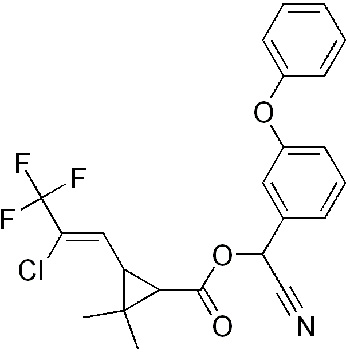 La lambda-cyhalothrine est l'ingrédient actif de Gladiator.