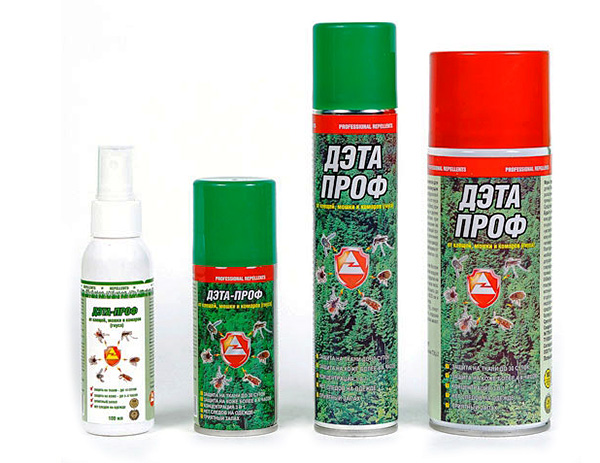 Aérosols et spray contre les tiques DETA-PROF