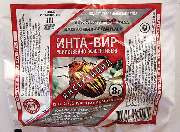 Inta-vir - un insecticide à large spectre (y compris contre les tétranyques)