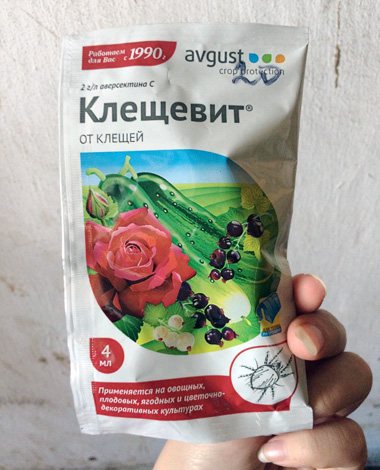 Kleshchevit contre les acariens est similaire à Fitoverm